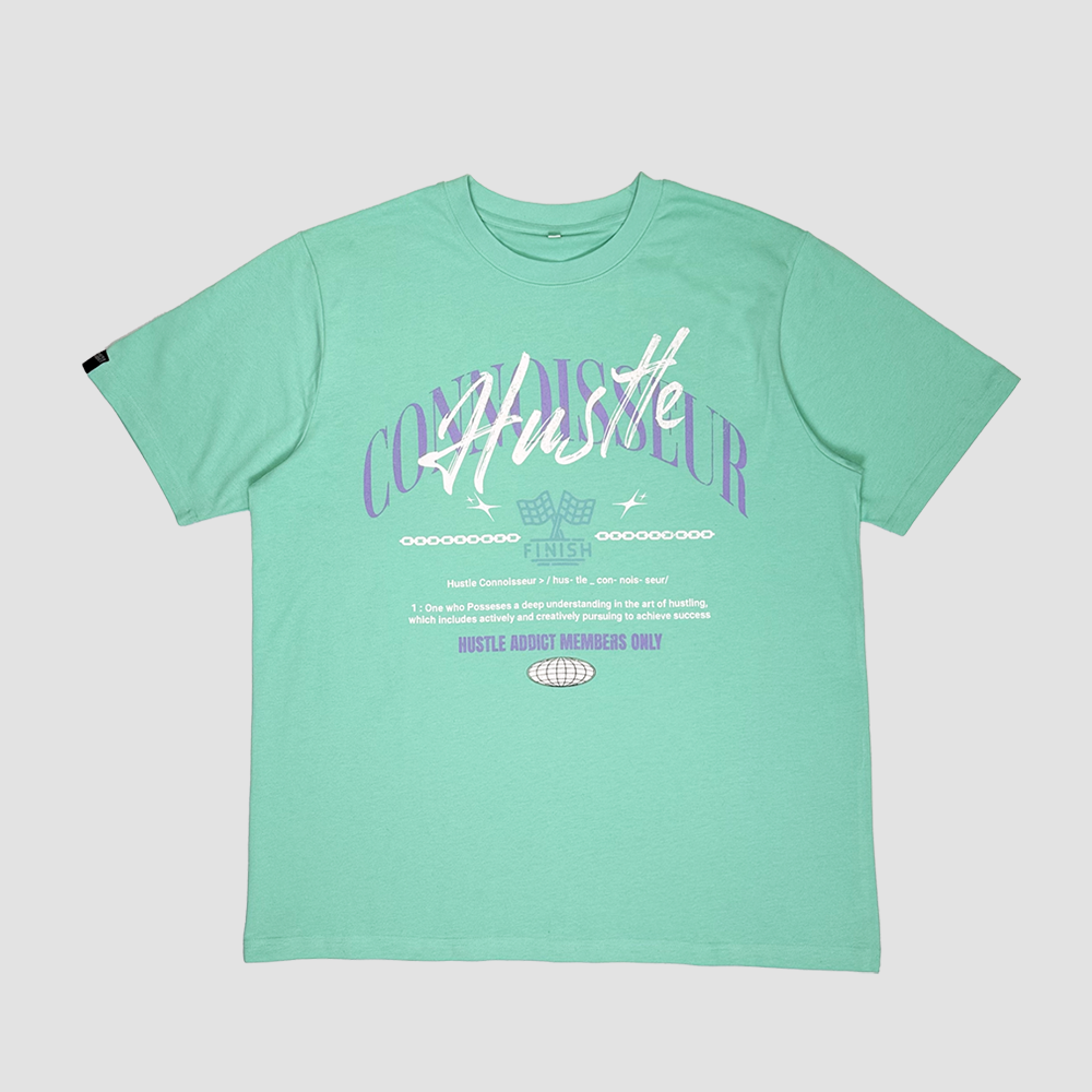 Hustle Connoisseur Luxe Tee - Cold Mint